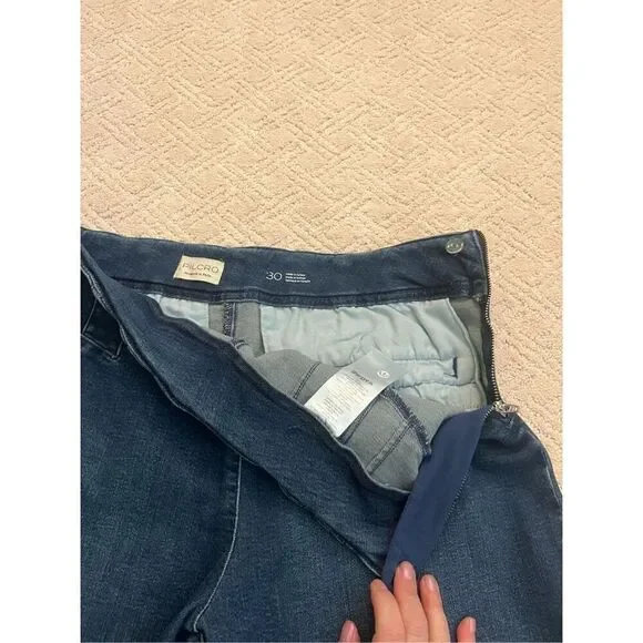 NWT Pilcro A-Line Trapeze High-Rise Wide Leg Jeans - Picture 10 of 13